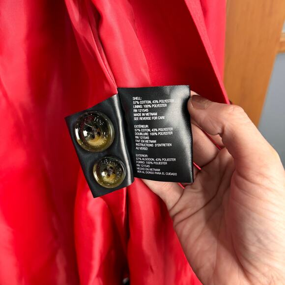 NWT Hisbiscus London Fog Double Collared Hooded Rain Coat - Size PXS - Picture 10 of 11